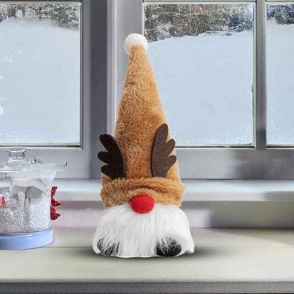 Röda näsan lysande plysch julgransdockor - 12 cm (Pe)