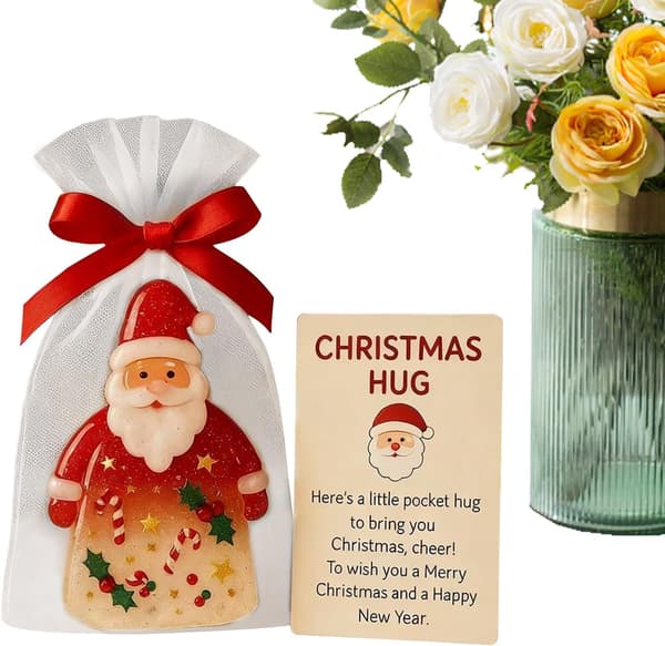 Julemandens KeepSake Charm - Julekort med lommer til noter (Pe)