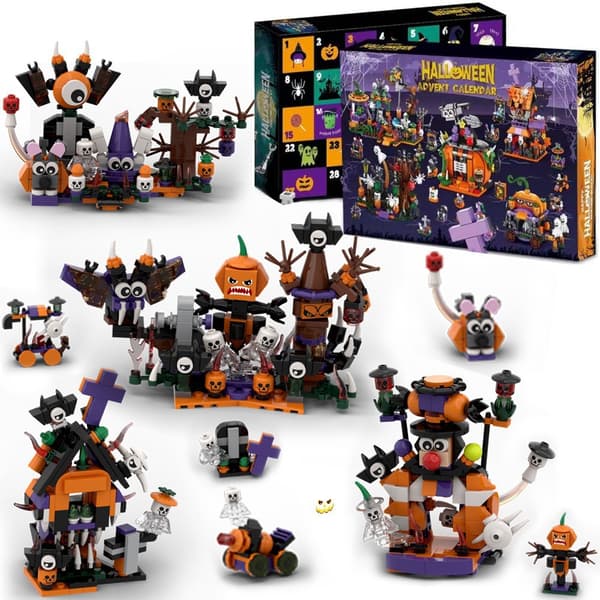 Halloween blind box gaver, edderkopperekvisitter, græskarpranks til børn, Halloween heksetønde legetøj (PE)