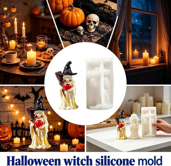 Häxig Halloween Epoxihartsformar DIY Kit (Pe)