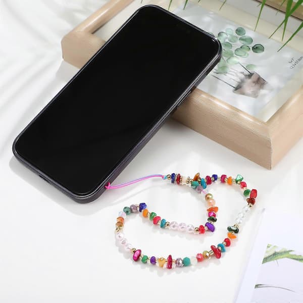 Mobilarmband med pärlor, 9 st (Peng) Multi