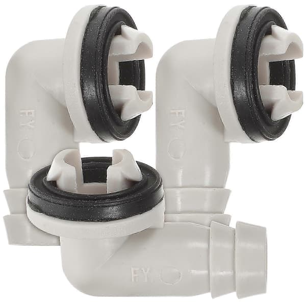 3 st AC-dräneringsslangskoppling Splitenhet vinkeladapter 40 mm fönster-AC-enhet koppling kompatibel med Midea 15 mm (Peng)