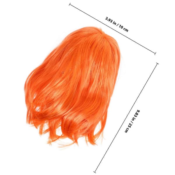 Orange Bob-peruk för kvinnor Cosplay Maskerad (Peng)