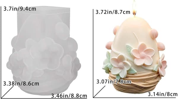 Ljus Silikonformar Lättsläppta Livsmedelssäkra Set 12 ST (Pe)