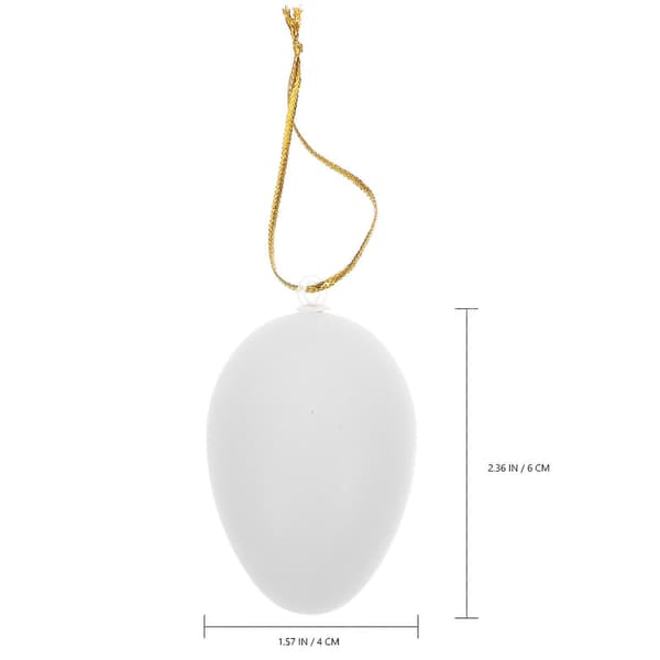 Vita påskäggshängen för påskdekoration 1 set (Peng)