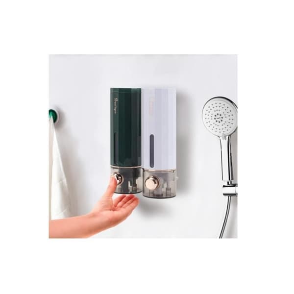 Duschdispenser - Ideal - 450ml - Ingen borrning krävs - Grön - Badrumstillbehör (Pe)