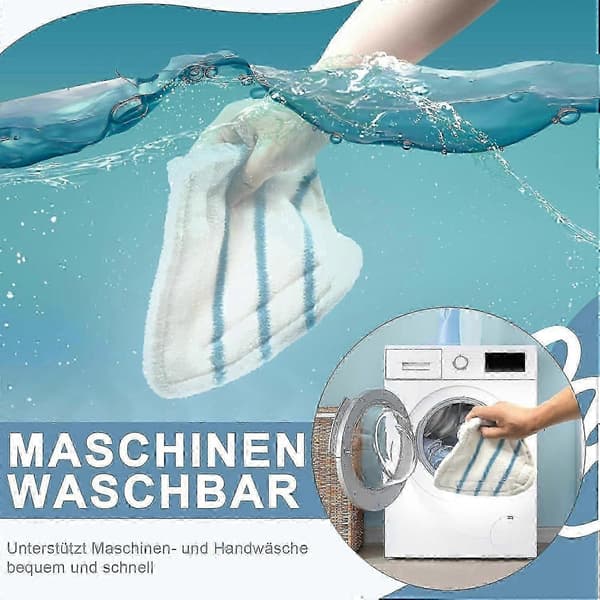 4-pack ersättningsdynor för H20 ångmopp, triangulära för SUPOR & Ariete Edition 1128 IFS (Peng)