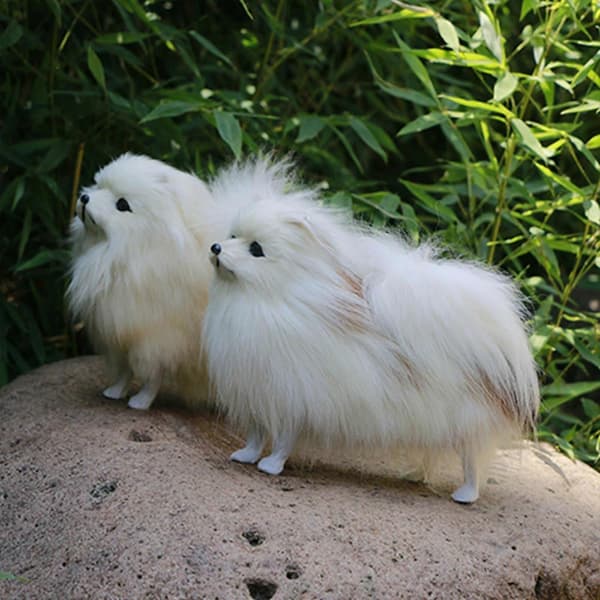Pehmolelut Simulaatiomalli Simulaatio Pomeranian-koiramalli Lelut Lasten lahjat (PE)
