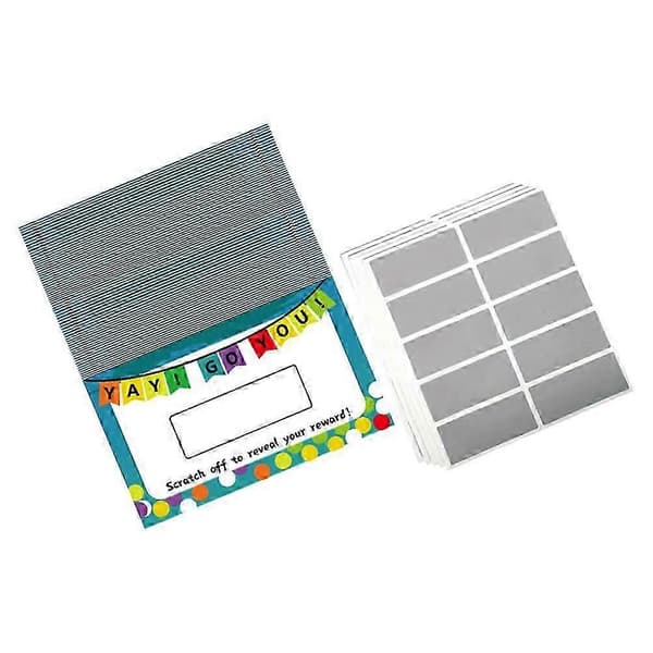 DIY Blank Scratch Off-kort festtillbehör 50 ark (Peng)
