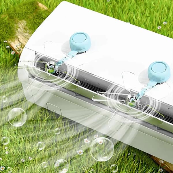 Justerbar aircondition-deflektor plast-skærm mod direkte blæs, behagelig luftfordeling til soveværelse, blå (Peng) Blue