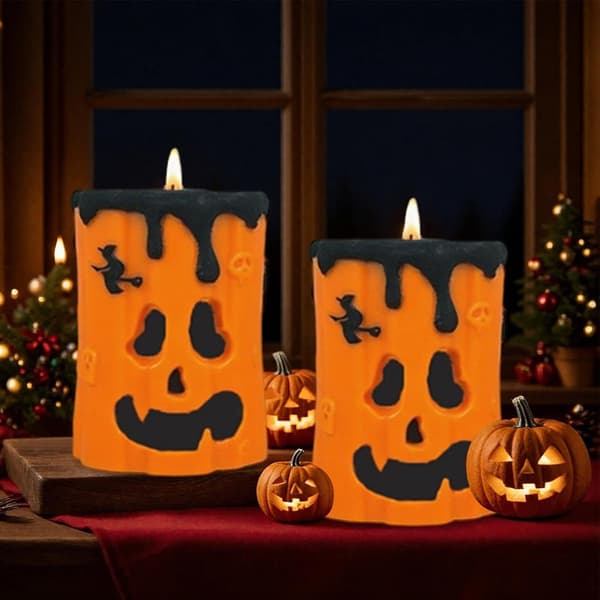Halloween Silikonform Ljus Återanvändbar Slät Yta (Pe)