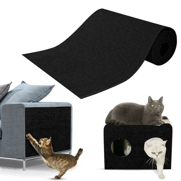 Kradsestolpe - Sofa - 100x30 cm - Sort - Genanvendelig og selvklæbende ENEAOCT (Pe)