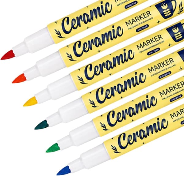 Konsttillbehör Set med 12 snabbtorkande vattenresistenta akrylfärgspennor (Pe)
