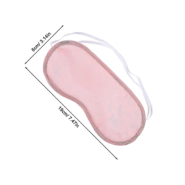 20 st. ögonmasker i polyester för sömn, ögonbindel, ögonskydd (rosa)