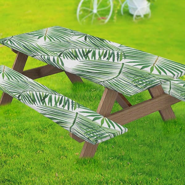 Återanvändbara picknickfiltar med bänköverdrag, maskintvättbara (Pe)