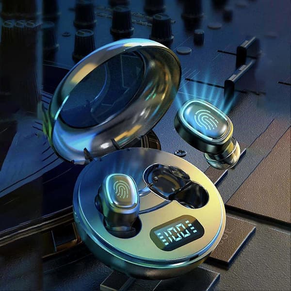Bt Connected Headset Hörlurar Hörlurar Hörselkåpa Leds Känslig (PE)