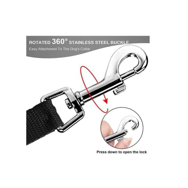 Hundkoppel - Heavy Duty - 10m - Svart (Peng)