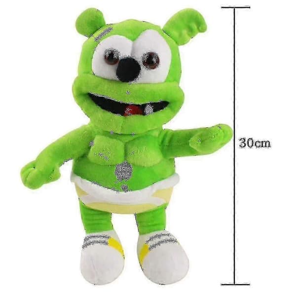 Laulava I Am A Gummy Bear -musiikkipehmolelu Gummibar-pehmonalle (vihreä)