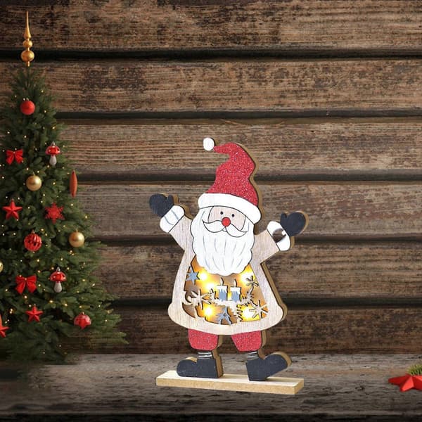 LED Træ Juleborddekoration Feriebutik Vinduespynt (Pingvin) Santa