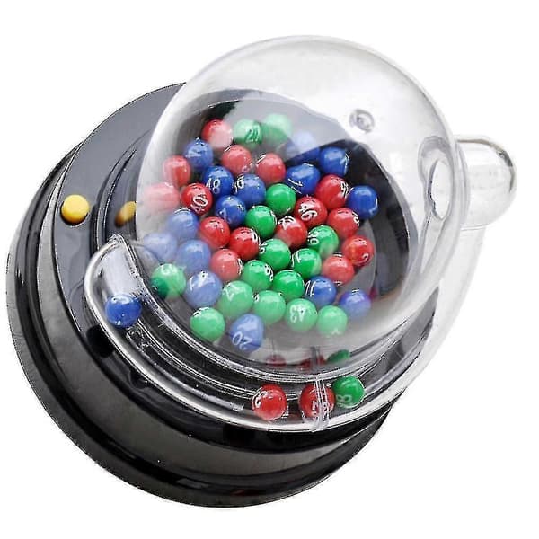 1 sæt elektrisk lotterimaskine mini lottospil jackpotmaskine (Peng)