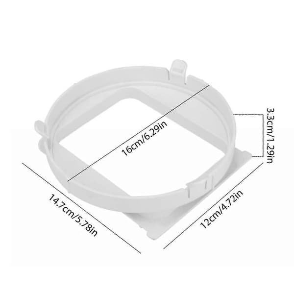 Udstødningsslange til bærbar aircondition AC-ventiladapterstik (Peng) B 2 connectors-15cm