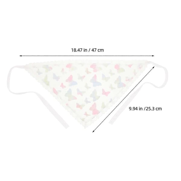 Vit hårbandana i spets för kvinnor, dekorativ huvudduk, modeaccessoar (Peng)