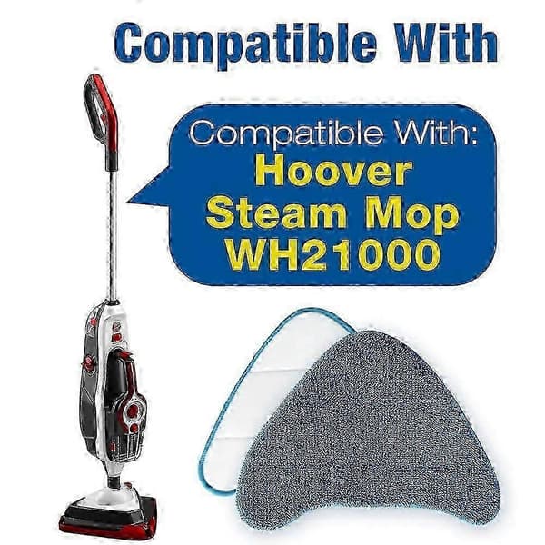 Mikrofiber-moppepuder kompatible med Hoover Steam Complete Pet, 6-pak udskiftning (Peng)