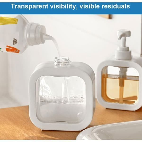 påfyllningsbara 300 ml flytande tvålpumpar för händer, disk, badrum, duschgel, schampo ODIPIE (Pe)