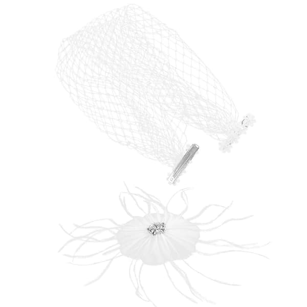 Fascinator-hårklämma för kvinnor, hårdekoration för fest (Peng)