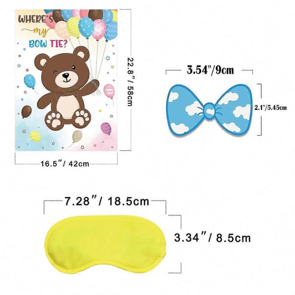 24-delt Bowknot selskabsspil-plakat (Peng)