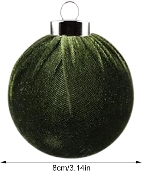 Okrossbara blommiga julgranskulor (15 stycken) (Pe)