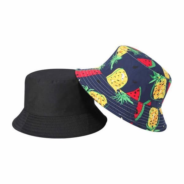Vattenmelon Blå Solhatt - 1 Styck - Sommar Bomull Frukt - Fiskarkvinna (Pe)