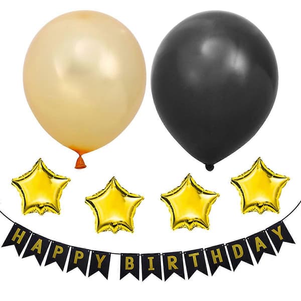 Fødselsdagsdekoration 23 stk. 16-års Happy Birthday ballonsæt til pynt (Peng)