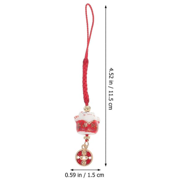 Fortune Cat mobilberlock mobilhänge för dekoration 5-pack (Peng)
