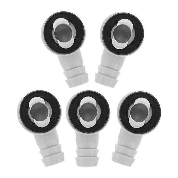 Luftkonditioneringsslangkoppling Luftkonditioneringsavloppsadapter för Mini-Split-enheter Underhåll Vit färg 5,00X3,00X3,00CM 5-pack (Peng)