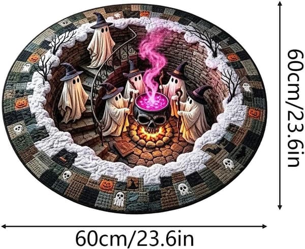 Optisk Illusion Afgrund med Spøgelse og Heksehat (Pe)