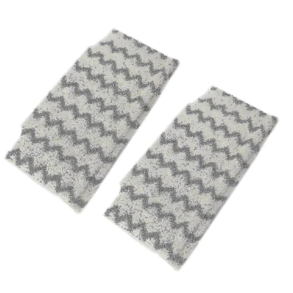 2-pak Shark dampmoppe-erstatningspads til S6001 S6003 - Maskinvaskbar mikrofiber, beige (Peng)