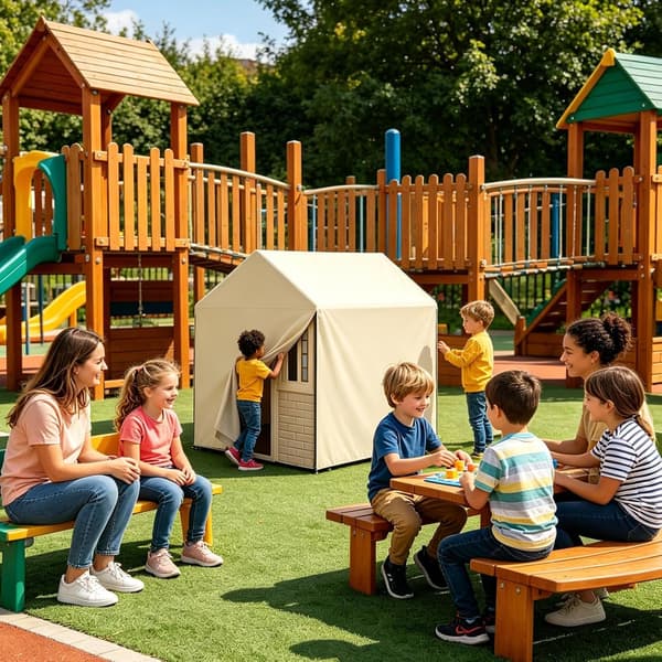Oxford 210D Dragsko Tak för Trädgårdsfester och Picknickar (Pe)