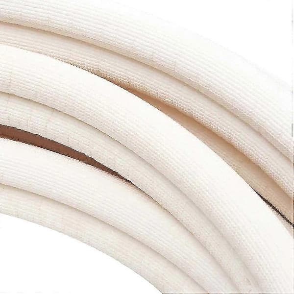 4m Isolerat kopparrör 1/4' 3/8' Luftkonditioneringsrör Kopplingsset Parspole Rör Split-linje Kabelset för luftkonditionering (Peng) White