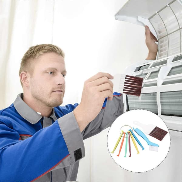 3 stk. Aircondition-lamelkam, rengøringsbørste til apparater, kondensatorbørste (Peng)