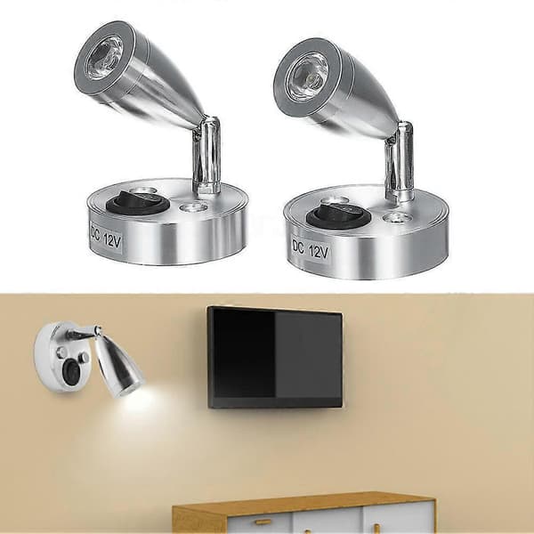 12V LED-spotlight läslampa med strömbrytare för husbil, båt och husvagn (Peng)