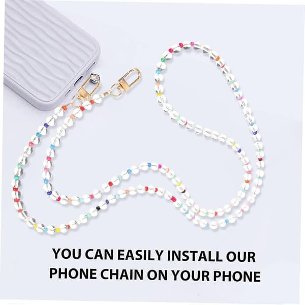 Mobilberlock rem handledsband spänne pärlband för halsband (Peng)
