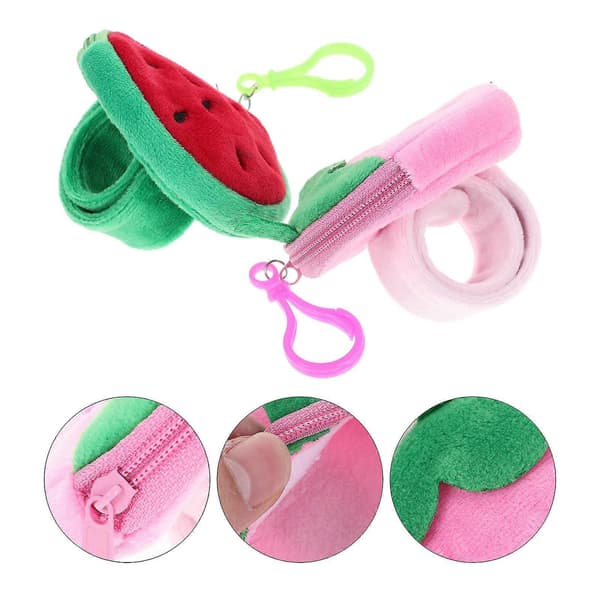 Søde frugt-slap-armbånd til dekoration 2 stk. til børn (Peng)