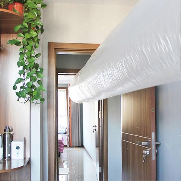 Förlängningsslang för luftkonditioneringsutblås, flexibel bärbar AC-ventilationsslang för exakt luftflödesriktning (Peng)