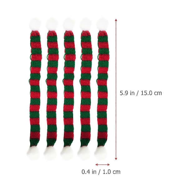 Mini-julmössa och halsduk-set för julgransdekoration 20 st (Peng)