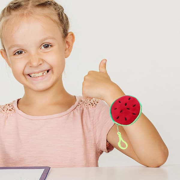 Søde frugt-slap-armbånd til dekoration 2 stk. til børn (Peng)