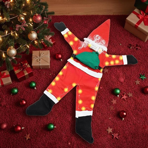 Klättrande Jultomte Juldekoration 170cm Med Belysning (Pe)