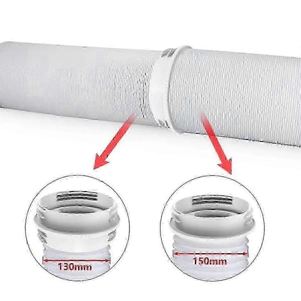 Mobil aircondition udstødningsrør-kobling 13/15 cm universel rørreduktion ventilationsrørsforlænger (Peng)