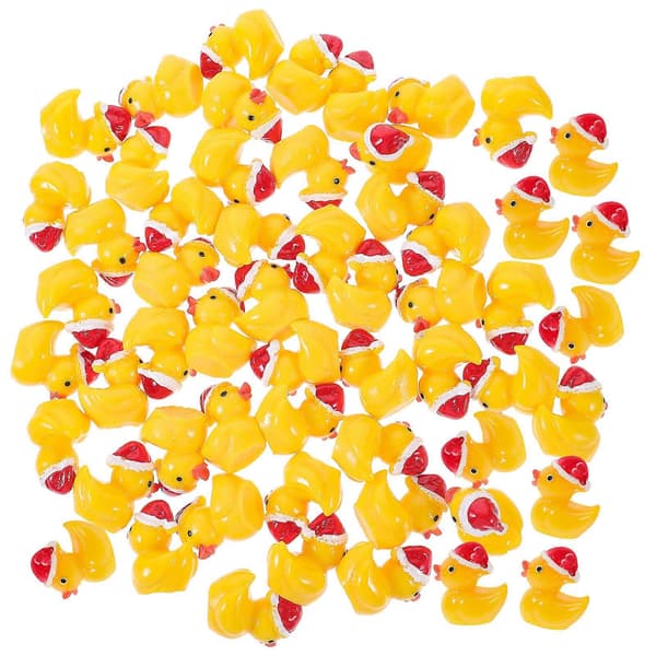 Resin Craft Juldekoration Ankfigur för utomhusträdgård 50 st (Peng)