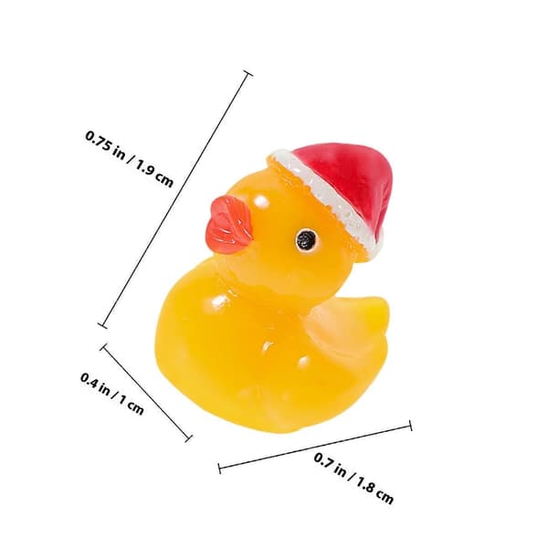 Resin Craft Juldekoration Ankfigur för utomhusträdgård 50 st (Peng)